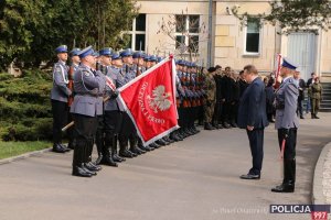 uroczystość upamiętniająca przedwojennych stróżów prawa, zamordowanych wiosną 1940 r. przez sowieckie NKWD