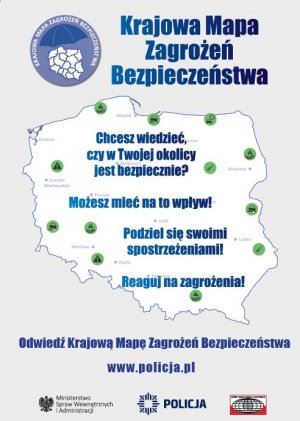 Krajowa Mapa Zagrożeń Bezpieczeństwa - plakat