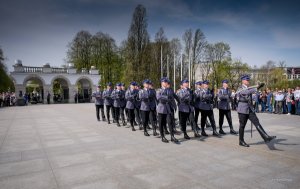 Policyjny posterunek przed Grobem Nieznanego Żołnierza