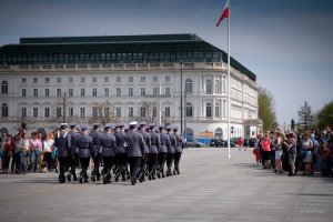 Policyjny posterunek przed Grobem Nieznanego Żołnierza