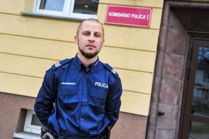 Sierż. szt. Sławomir Czapski z Wydziału Dochodzeniowo- Śledczego Komisariatu Policji I w Gorzowie Wlkp.
