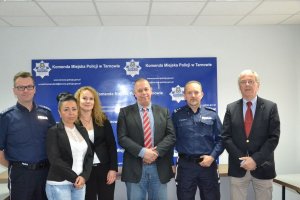 Wizyta holenderskich policjantów w tarnowskiej komendzie