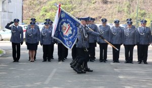 Uroczysty apel i ślubowanie nowo przyjętych policjantów garnizonu małopolskiego