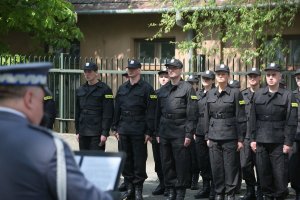 Uroczysty apel i ślubowanie nowo przyjętych policjantów garnizonu małopolskiego