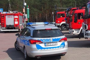 Zgrupowanie Policji i Straży Pożarnej do działań poszukiwawczych