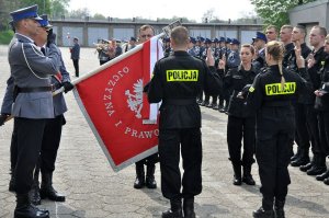 Uroczystość ślubowania nowo przyjętych policjantów