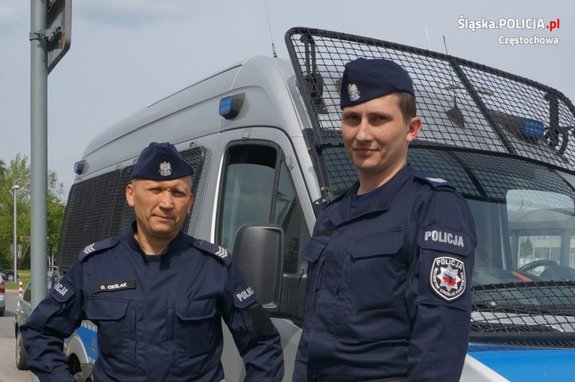 sierż. szt. Olek Cieślak i sierż. szt. Marek Szwaja - SPPP Częstochowa