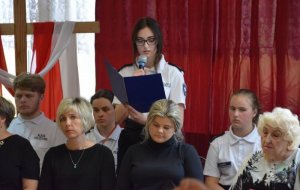 Policjanci podczas uroczystości.