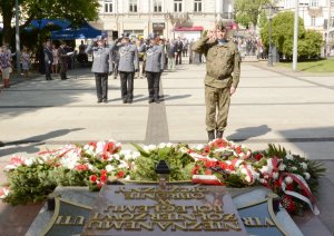 Policjanci w hołdzie Konstytucji 3-go Maja