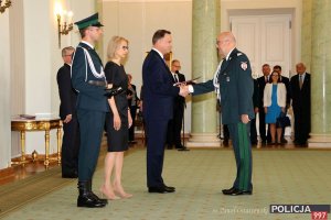 Akt mianowania Piotra Walczaka na stopień nadinspektora Służby Celno-Skarbowej