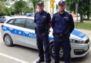 Policjanci z KPP Mońki