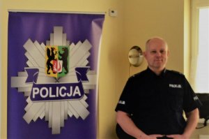 dzielnicowy z Komendy Powiatowej Policji w Kościerzynie