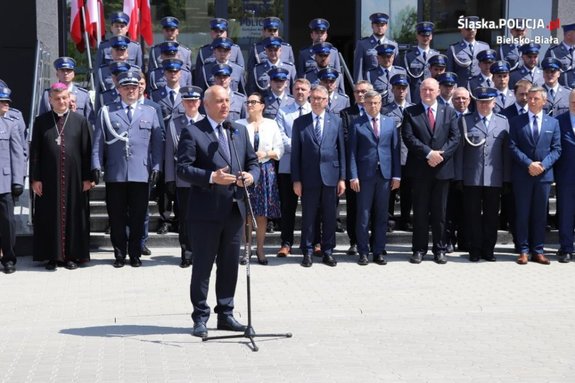 Uroczyste otwarcie nowej komendy w Bielsku-Białej