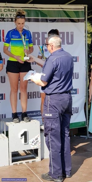 sierż. Joanna Jarząb na podium