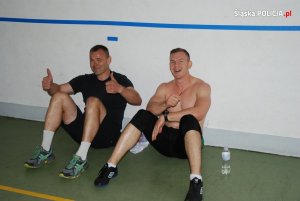 policjanci w trakcie zawodów
