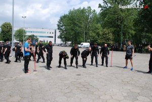 policjanci w trakcie zawodów