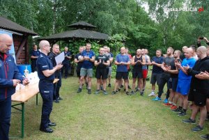 policjanci w trakcie zawodów