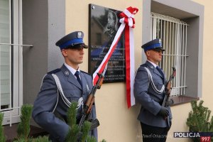 Odsłonięcie tablicy pamiątkowej pułkownika J. Z. J. Maleszewskiego Komendanta Głównego Policji Państwowej