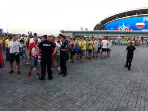 Polscy policjanci pomagają gospodarzom w zabezpieczeniu Mistrzostw Świata w piłce nożnej 2018