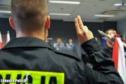 ślubowanie nowo przyjętych policjantów