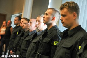 uroczystość ślubowania nowo przyjętych policjantów