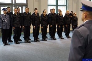 ślubowanie nowych policjantów