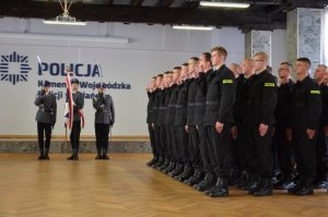 Ślubowanie nowo przyjętych policjantów w garnizonie pomorskim