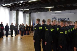Ślubowanie nowo przyjętych policjantów w garnizonie pomorskim
