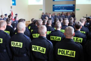 Ślubowanie nowo przyjętych policjantów w garnizonie wielkopolskim