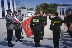 Ślubowanie nowo przyjętych policjantów