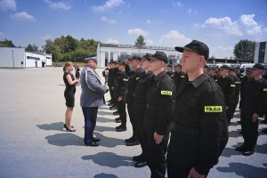 Ślubowanie nowo przyjętych policjantów