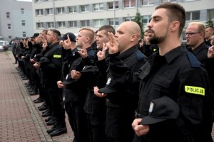 Uroczyste ślubowanie nowych policjantów