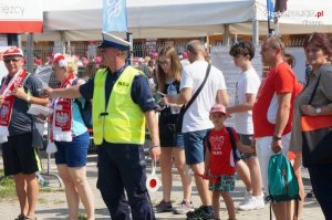 Policjanci zabezpieczali Puchar Świata w skokach narciarskich w Wiśle