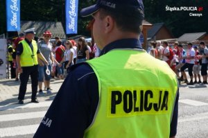 Policjanci zabezpieczali Puchar Świata w skokach narciarskich w Wiśle