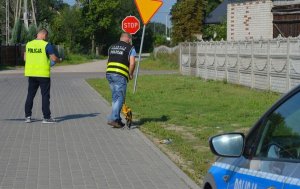 policjanci w trakcie śledztwa