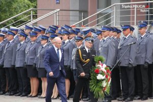 uroczystości w Komendzie Powiatowej Policji w Będzinie