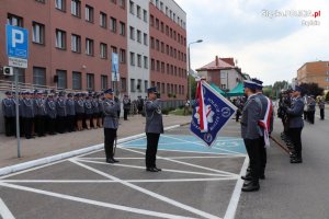 uroczystości w Komendzie Powiatowej Policji w Będzinie