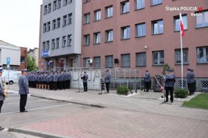 uroczystości w Komendzie Powiatowej Policji w Będzinie