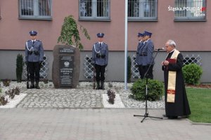 uroczystości w Komendzie Powiatowej Policji w Będzinie