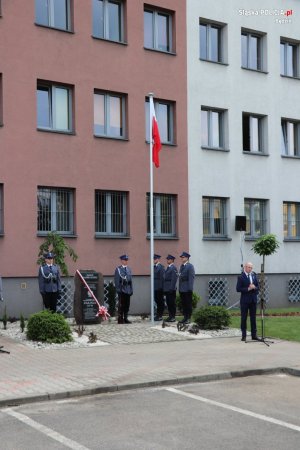 uroczystości w Komendzie Powiatowej Policji w Będzinie