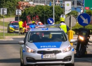 Policjanci zabezpieczali IV etap 75. Tour de Pologne 2018