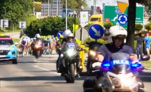 Policjanci zabezpieczali IV etap 75. Tour de Pologne 2018