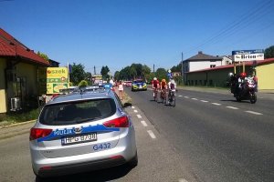 Policjanci zabezpieczali IV etap 75. Tour de Pologne 2018