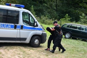 symulowana akcja pościgowa podlaskiej Policji, Państwowej Straży Pożarnej i Wodnego Ochotniczego Pogotowia Ratunkowego