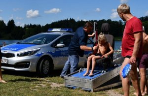 symulowana akcja pościgowa podlaskiej Policji, Państwowej Straży Pożarnej i Wodnego Ochotniczego Pogotowia Ratunkowego