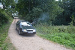 symulowana akcja pościgowa podlaskiej Policji, Państwowej Straży Pożarnej i Wodnego Ochotniczego Pogotowia Ratunkowego