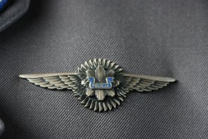 Uroczysta zbiórka w siedzibie Zarządu Lotnictwa Policji Głównego Sztabu Policji KGP