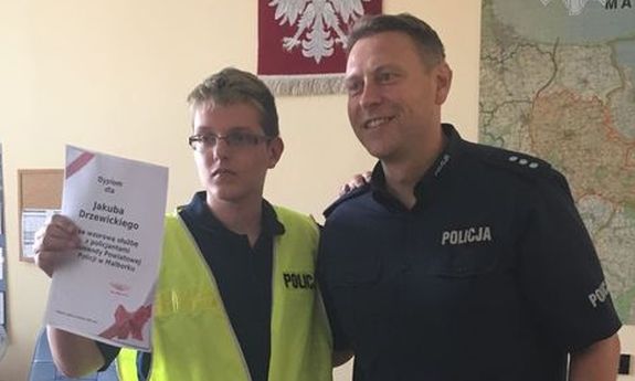 Policjanci z Malborka spełnili marzenie Jakuba