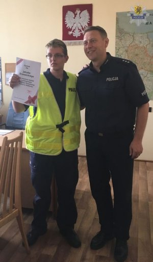 Policjanci z Malborka spełnili marzenie Jakuba