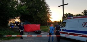 Tragiczny wypadek z udziałem motocyklisty